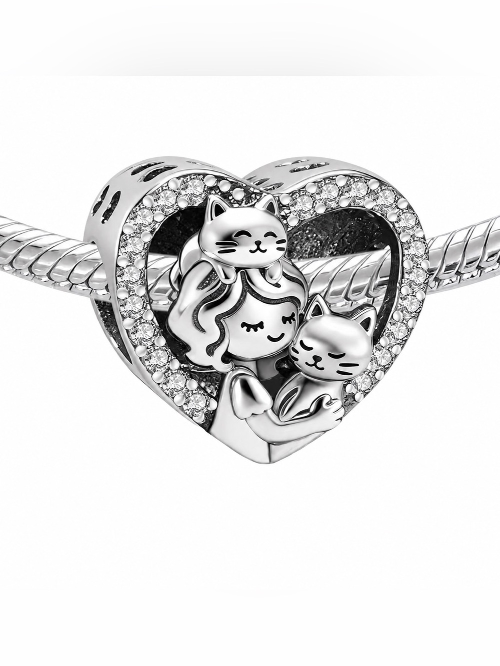 🐱 Cat Lover Heart Charm-NEW